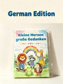 30 PC German Version/One Size English Version Children's Psychological Suggestion Cards, Watercolor Animal Theme Positive Mindset Flash Cards, Children's Inspirational Encouragement Cards, For Daily Emotional Learning, Home Education, Gift Giving - Multicolor - View 9
