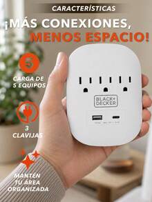 black & decker Adapters & Multi-Outlets - US A Type Plug(110-127V) - View 7