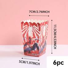 6pcs/12pcs/24pcs Cartoon Theme Party Candy Boxes, Halloween Party Decorations, Theme Party Gift Boxes, Candy & Cookie Boxes, Party Gift Bags, Party Gift Boxes, Suitable For Birthday Party, Candy & Popcorn Box Decoration, Applicable For Christmas Party, Holiday Essential Party Supplies - Multicolor - View 8