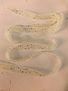 1 Rol Pita Bintang Foil Emas 2,5 cm untuk Bungkus Kado, Tali Pita Pembungkus Ulang Tahun, Buatan Tangan, Bando, Dekorasi Pesta Hadiah, Perlengkapan Kado, Kerajinan DIY, Cocok untuk Ulang Tahun, Pernikahan, Musim Kembali ke Sekolah, Natal, Tahun Baru, Hari Ibu, Pita Pembungkus Buket dan Bunga, Dekorasi Rumah Natal, Pita Tas Kado Halloween, Pita Dekoratif Natal, Perlengkapan Pernikahan - Berbagai gaya - View 10