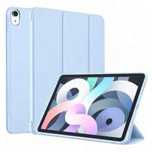 3-Fold Protective Case, Compatible With IPad 11th Gen Tablet, A16 Protective Case, Matte TPU Soft Shell Anti-Drop/Anti-Fall/Minimalist/Casual Hot-Selling Folding Tablet Protective Case, Smart Sleep/Wake, Protective Case, Compatible With IPad 10th Gen Tablet, Matepad SE 11-Inch Tablet Protective Case, Compatible With Honor Pad X8A/X8b Tablet Protective Case - White Ice - View 2