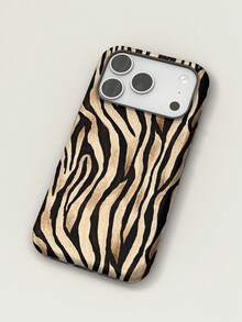 KOOLIFE Modern Zebra Pattern, Chic And Stylish Phone Case, Compatible With IPhone 18Pro Max, 17 Pro Max, 16 Pro Max, 15 Pro Max, 14, 13, 12, 11 - Beige Zebra Print - View 3