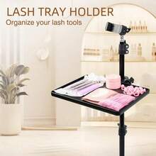 Adjustable Plastic Eyelash Tray Holder, Essential Storage Rack For Eyelash Extension Tools And Cosmetics, Eyelash Accessories - Multicolor - View 8