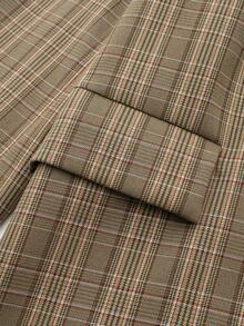 Women's Plaid Casual Versatile Commute Travel Blazer - Multicolor - View 4
