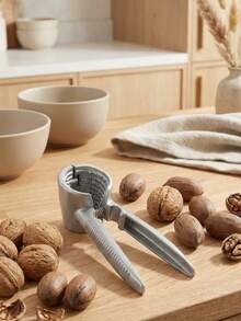 1pc Multifunctional Metal Walnut Cracker, Heavy Duty Handheld Nut Sheller, Non-Slip Nut Opener Tool For Walnut, Hazelnut, Pecan, Almond, Pistachio, Portable Nut Cracking Gadget For Home Kitchen, Party And Snack Making - Multicolor - View 4