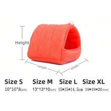 New Corduroy Plushie Parrot Nest Hanging Tent Design Cotton Bird Hut Multi-Size Soft Hamster Hammock Small Pets Use - A - View 4
