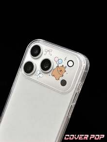 1件裝可愛卡通氣球水豚圖案相機鏡頭保護貼，適用於 Apple 17 Pro/17 Pro Max/18 Pro/18 Pro Max，全覆蓋後置相機保護，防刮耐磨，安裝簡單 - 無色 - 查看 6