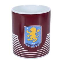Aston Villa FC Line Mug - Claret/Sky Blue/Yellow - View 1