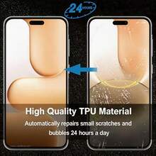 2pcs Hydrogel Screen Protector Film For Honor 600/ 600 LITE /600 Pro /600 E Soft Screen Film Non-Glass Protector Film High Definition Transparent Phone Screen Protector TPU Soft Film Full Coverage - Clear - View 7