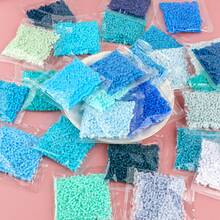 2.6mm Sundymot Fuse Beads, 1000PCS+ Blue-Green Color System Independent Packaging, Easy To Store, Not Easy To Spill, DIY Pendant Keychain, Jewelry Making Craft Raw Material, Graduation Season, Back To School, Christmas, Party Birthday Gift, Multi-Color 2.6mm Fuse Beads Bulk Refill Kit - 2.6mm Puzzle Beads - View 8