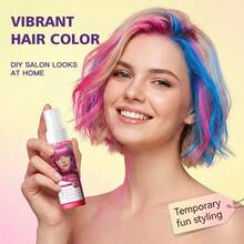 Temporary Hair Color Spray, Hair Dye Spray With Gentle Formula, Instant Hair Coloring & Styling Spray, Quick Hair Makeup, Covers Gray Hair, Creates Different Natural Color Effect, Easy To Use, Temporary Hair Dye, Suitable For Parties, Cosplay - Multicolor - View 9