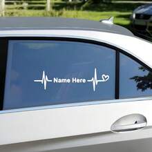 Customized Text Is Highly Suitable For Automotive Bumpers, Windows, Custom Stickers, Personalized Heart Rate Charts, Electrocardiograms, Name Stickers, And Vinyl Waterproof Materials. These Materials Are Durable And Long-Lasting In White Color. - A - View 6