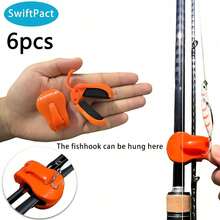 1/2/10pcs Quick Install Fishing Rod Holder, Tool-Free One-Handed Grip, Can Hold 2 Freshwater Fishing Rods, Stable Grip Fishing Gear Storage Clip - Multicolor - View 21
