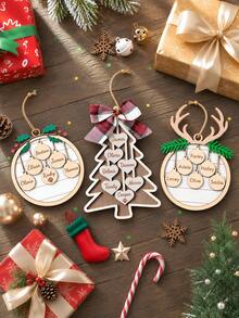 2026 Family Christmas Tree Ornament, Customized Family Christmas Hanging Decor, Engraved Christmas Gift, Personalized Holiday Ornament - Multicolor - View 3
