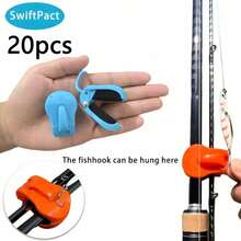 1/2/10pcs Quick Install Fishing Rod Holder, Tool-Free One-Handed Grip, Can Hold 2 Freshwater Fishing Rods, Stable Grip Fishing Gear Storage Clip - Multicolor - View 18