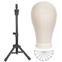 1pc Mannequin Head Wig Stand, Suitable For Wig Making And Display, Training Head Stand, Wig Model Head Holder - View 1