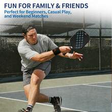 USAPA Approved Fiberglass Pickleball Paddle Set Of 2, Lightweight Pickle Ball Paddles With 4 Balls, 2 Overgrips, Carry Bag & Gift Box For Beginner & Intermediate Players - Blue - View 8