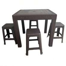 Outdoor Dining Tables - Black - View 1