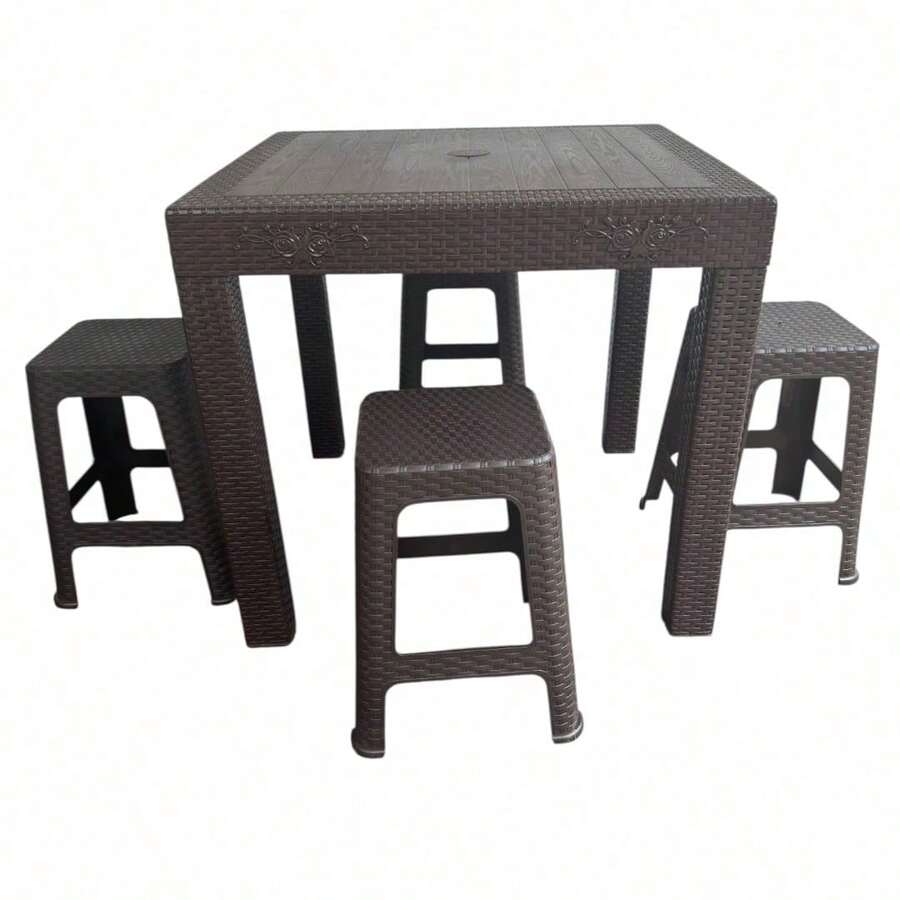 Outdoor Dining Tables - Black - View 1