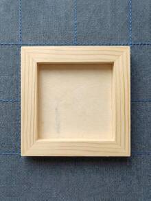 5/3/1 Pc DIY Wooden Photo Frame Craft Kit | Creative Clay Painting Decorative Photo Frame, Minimalist Wooden Style, Suitable For Home Decor, Handmade Gifts, Craft Projects, And Photo Display, Customizable - A - View 5