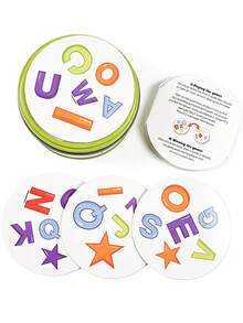 Fast Letter Matching Game, Parent-Child Family Game, Friends Gathering, Party Puzzle Game, Halloween And Christmas. - Lime Green - View 3