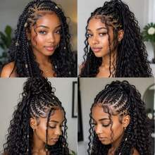 VALLBEST Crochet Human Hair Deep Wave 100% Human Hair High Quality Knotless Feather Extension 60g/Pack 16~26 Inch Full Invisiable Knot With String Pre Looped Crochet Human Hair Pre-Separated Invisible Miracle Knots Hair Extension Lightweight Reusable - Natural Black - View 11