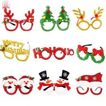 8pcs(Random Style) Christmas Party Glasses Set, Funny Xmas Costume Eyeglasses, Santa Reindeer Snowman Tree Glitter Decorative Glasses For Holiday Photo Booth Party Favors - Cartoon - View 9