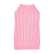 Dog Sweater And Hat Set, Retro Cable Knit Winter Pet Clothes For Small Dogs, Warm Dog Outfit, Sweater Only Option Available - Pink - View 7