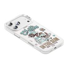 Disney Phone Case – Stitch & Angel (Gentleman Style Series): Cute Cartoon "Chocolate Milkshake" Design For Women. Shock-Resistant Protective Case Compatible Compatible With Iphone 18 Pro, 18 Pro Max, 17, 17 Air, 17 Pro Max, 16 Pro, 16, 15 Pro Max, 15 Plus, 14 Pro Max, 14 Pro, 13, 13 Pro, 12, And 11. - White - View 4