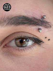3PCS/10PCS Body Piercing Kit For Eyebrow,Rook Piercing G23 Titanium Banana Bar Eyebrow/Rook Jewelry At Home Self Body Piercer Kit - Multicolor - View 8