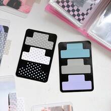 Dotted Pattern Index Tab Sticker Sheets, Multi Color T-Shaped Self-Adhesive Stickers, Decorative Photo Card Accessories For Scrapbook, Journal And Card Sleeve Customization - Multicolor - View 1