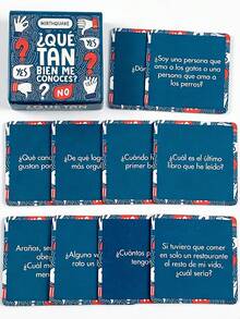 "How Well Do You Know Me?" Card Game – Questions For Couples, Friends, And Family; Party, Date Night, And Travel Game; Unique Gift - Multicolor - View 3