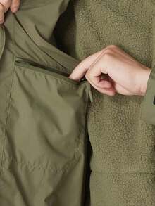 Timberland Jaket Softshell Fleece Hangat 3-in-1 untuk Pria, Cocok untuk Aktivitas Luar Ruangan, Mendaki, dan Panjat Tebing / Lapisan Dalam Fleece - Hijau Tentara - View 7