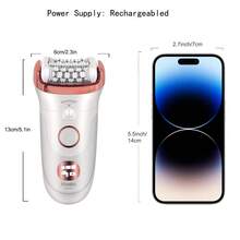 1pc Women's Electric Shaver, Home Use Washable Roller Epilator, USB Rechargeable Intimate Hair Trimmer, Razor - View 3
