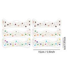 6 Sheets Realistic Brown Fake Freckles Temporary Body Sticker, Colorful Star Floral Dot Face Decals, Waterproof Face Body Stickers For Halloween, Carnival, Music Festival Makeup - Multicolor - View 6