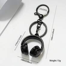 Earphone Keychain, Cute Earphone Bag Pendant, Suitable For Music Lovers' Backpack Bag Pendant, Wallet Car Key Accessory - Multi-color - View 10
