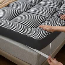 Soft Breathable Thin Mattress Pad, Foldable Floor Sleeping Pad, All-Season Tatami Mat, Suitable For Bedroom, Dorm, Guest Room And Hotel, Multiple Sizes Available - Black - View 6