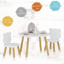 Kids Tables & Chairs - White - View 6
