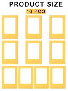 20 piezas Marcos de fotos magnéticos para refrigerador, marcos de fotos de 3 pulgadas de colores para refrigerador, adecuados para papel fotográfico mini - 20Pcs - Ver 21