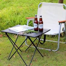 Outdoor Ultra-Lightweight Folding Table, Portable Picnic Camping BBQ Self-Driving Leisure Table - Black - View 4