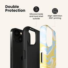 VESPOP Asymmetrical Wave Fashion Phone Case - Compatible With Iphone 18/17/16/15/14/13/12/11 Pro Max/Pro Plus/12 Mini/13 Mini, Compatible With Galaxy S26 S25 S24 S23 S22 S21 Plus Ultra, Compatible With Pixel 8 9 10 PRO - Mixed Color 1 - View 3