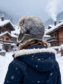 1pc Women's Winter Thermal Lined Thick Warm Earflap Hat, Suitable For Outdoor Skiing And Cycling - Multicolor - View 6
