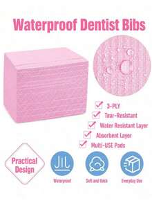 Disposable Pink/Blue Nail Table Mat, Three-Layer Waterproof Foldable Cleaning Pad, Tablecloth, Nail Napkin, Multi-Functional Beauty Tattoo Dental Cleaning Cloth, Waterproof Tablecloth, Nail Tools - Multicolor - View 9