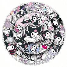 SANRIO S 裝飾貼紙，輕量防水乙烯基貼紙，易撕貼，適用於筆記本電腦、水瓶、滑板、行李箱、手機殼、剪貼簿等，可愛文具禮品，動漫貼紙，可愛房間裝飾 DIY 手作貼紙套組，返校季禮物與派對小禮 - 彩色 - 查看 3