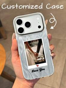 GIIPPA 1件客製化照片手機殼，羽毛殼設計，相容 iPhone 18 Pro Max Air、，週年禮物、情人節禮物、生日禮物、聖誕禮物、新年禮物 - 彩色 - 查看 8