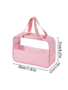 Transparent Travel Toiletry Bag, PVC Makeup Bag, Unisex Travel Toiletry Bag, Cosmetic Storage Bag, Travel Organizer Accessory, Waterproof Large Capacity Design, Suitable For Daily Use, Business Travel - Multicolor - View 13
