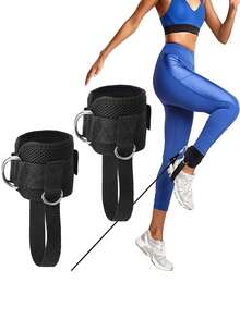 1/2pcs Ankle Strap Leg Strength Training Buttock Shaping Equipment Resistance Band Foot Loop Foot Strap Halloween - Multicolor - View 1