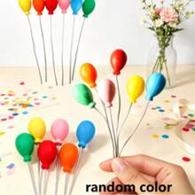 30/20/10 /Pcs Hiasan Bola Pelangi Mini, Stik Dekoratif Bola Bulat Aneka Warna, Hiasan Genggam Warna Acak untuk Kerajinan DIY & Tata Letak Pesta, untuk Kerajinan Tangan, Dekorasi Meja & Properti Foto - Beraneka warna - View 8