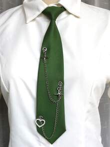 1pc Women's Tie, Suitable For Shirts, Casual, Street, College Style, Daily, Party - Multicolor - View 7