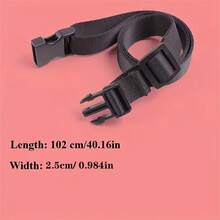4pcs Nylon Belts, Adjustable Non-Elastic Elastic Rope, Buckle Multi-Purpose Fixing Straps, Suitable For Travel And Cargo Securing - Multi-color - View 4